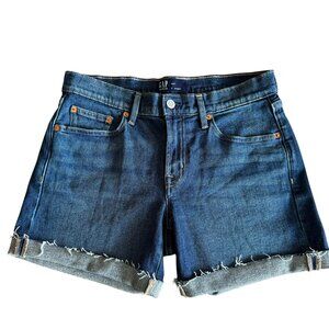 Gap Denim Shorts 5" Inseam Cut Offs Sz 4/27 Summer Beach Classic Casual Md Wash